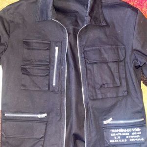 Greta quality fashion black shirt/jacket